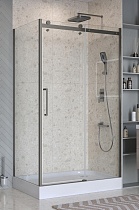 Душевой уголок BelBagno MARINO-2-AH-1-150/90-C-GM 150x90 прозрачный, оружейная сталь