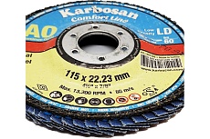 Диск лепестковый (115х22 мм; Р60) Karbosan KAR-981220
