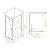 Душевой уголок RGW Stilvol SV-145B (SV-05B + Z-050-2B) 80x100 прозрачное, черный 703214580-14