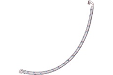 Гибкая подводка Беламос 1x600 мм, нерж.сталь, угловая гайка-гайка, o312