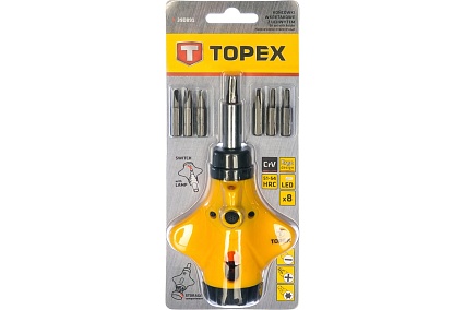 Отвертки и насадки набор 8 штук Topex 39D891