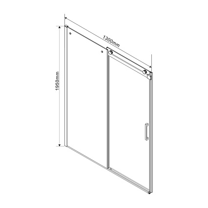 Душевой уголок Vincea Como 130x90 VSR-1C9013CLB черный, прозрачный