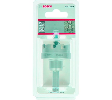 Коронка Precision for Sheet Metal с твердосплавными напайками 41 мм Bosch 2608594146