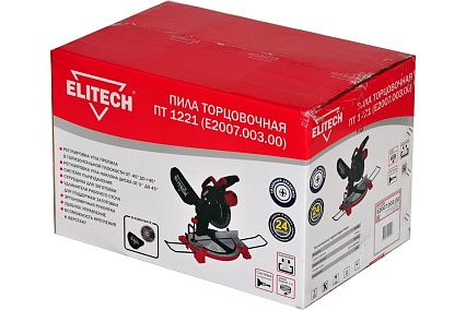 Торцовочная пила Elitech ПТ 1221 Е2007.003.00 201282