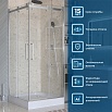 Душевой уголок BelBagno MARINO-2-A-2-90-C-CR 90x90 прозрачный, хром