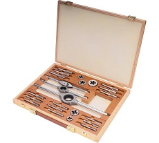 Набор метчиков и плашек Bucovice Tools UNC 1/4-1/2, HSS, 25пр 345100