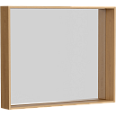 Зеркало Aqwella Basic 80x100 см, дуб золотой