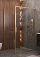 Душевой уголок Cezares MOLVENO-AH-11-120/90-C-BORO-IV 120x90 прозрачный, брашированное золото