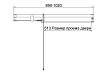 Душевая дверь Vincea Экстенза (Extenza) VDP-4EX9010CLBN 90/100x195 брашированный никель, прозрачная