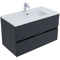 Мебель для ванной Aquanet Алвита New 90 см антрацит