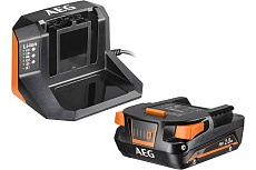 Набор зарядное устройство + аккумулятор SETL1820S 18В, 2Ач, Li-Ion AEG 4935478932