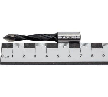 Сверло присадочное сквозное 7x70x10 мм, для ЛДСП, правое WOODWORK 314.070.R