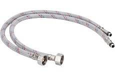 Гибкая подводка для смесителей ELKA накидная гайка сталь; оплетка нейлон; покрытие ПВХ 1/2&quot;-М10, вр/нр м10, 60 см (пара) 4627132452925