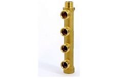 Коллектор Tiemme 4 отвода, 3/4&quot;х3/4(18) евроконус (латунь) 1910022 / 1883G180504