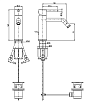 Смеситель для раковины M&Z MZ-Expo MZE00200 с донным клапаном