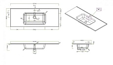 Тумба с раковиной BelBagno Kraft 120 см Rovere Tabacco