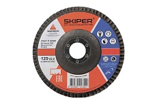 Круг лепестковый плоский 125x22 мм, А40 SKIPER (GFD125-40) 00-00007586