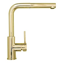 Смеситель для кухни Alveus Zeos-P Monarch 1136501 с выдвижным изливом, золото