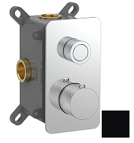 Смеситель для душа AQUAme AQM8810MB термостат, черный матовый