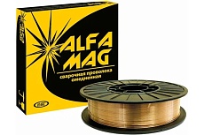 Проволока СВ08Г2С омедненная (SG-2) 1.2 мм, 15 кг (D300) желтый ALFAMAG 513080