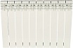 Алюминиевый радиатор Rommer Profi 500 AL500-80-80-100 10 секций RAL9016 82485