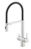 Смеситель для кухни Oliveeka OL-458009-BN с подкл. к фильтру, никель матовый