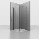 Боковая стенка RGW Z-050-3-B 90x200 черный, прозрачное