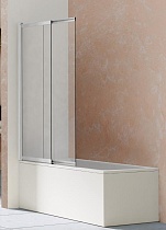 Шторка для ванны Vincea VSB-1E100CLBN 100x145 брашированный никель, прозрачное