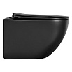 Подвесной унитаз SET Aquatek Европа MB-049 4в1, кнопка черный матовый