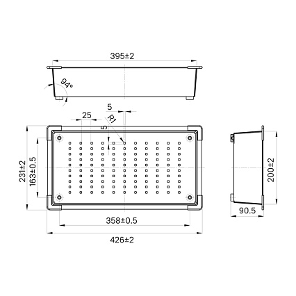 Коландер Iddis Kitchen Line KOL23S0i59 43x23 см сатин