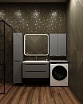 Шкаф подвесной Style Line Бергамо мини Люкс Plus 60 см, серый антискрейч СС-00002358
