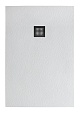 Поддон для душа BelBagno TRAY-MR-UNO-AH-120/90-35-W-NO 120x90 белый, накладка черный