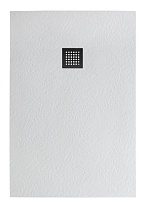 Поддон для душа BelBagno TRAY-MR-UNO-AH-120/90-35-W-NO 120x90 белый, накладка черный