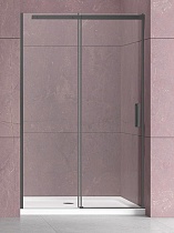 Душевая дверь Vincea Dice VDS-4D150CLGM 150x200 вороненая сталь, прозрачная