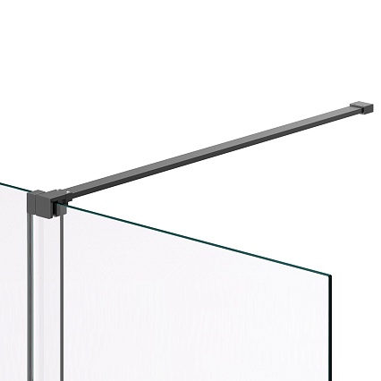 Душевая перегородка Vincea Walk-In VSW-1WSL120GSGM 120x200 вороненая сталь, янтарь