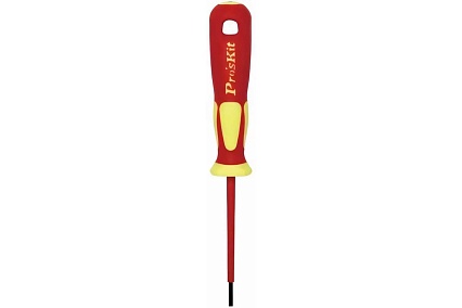 Диэлектрическая отвертка ProsKit SD-810-S2.5, аналог SD-800-S2.5, 1000 В, - 2.5x75 С00040182
