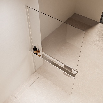 Душевая перегородка Vincea Walk-In VSW-1HR110CL 110x200 хром, прозрачное