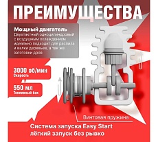 Бензопила Eco 45 см 18, 0.325, 1.5 мм, 72 звеньев CSP-235