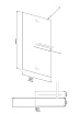 Душевая перегородка Niagara Nova NG-582-10BLACK 100x200 белый градиент, профиль черный матовый