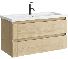 Тумба с раковиной Aqwella Astrid 100 см дуб давос