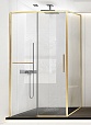 Душевой уголок Vincea Slim Soft VSR-1SS1013CLG 130x100 брашированное золото, прозрачный
