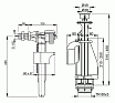 Выпускной комплект AlcaPlast SA08AS 1/2" с двойной кнопкой