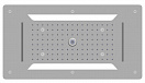 Верхний душ RGW Shower Panels SP-71 70x38 многофункциональный