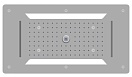 Верхний душ RGW Shower Panels SP-71 70x38 многофункциональный