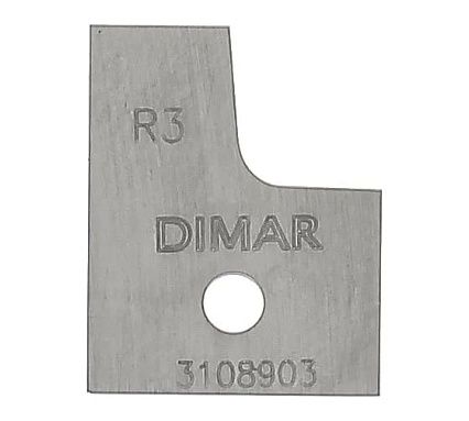Нож для фрезы твердый сплав R3 Dimar 3108903