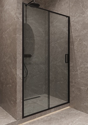 Душевая дверь Timo TD-150/03C-6 150x195 прозрачное, черный