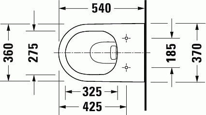 Подвесной унитаз Duravit D-Neo 257809 безободковый