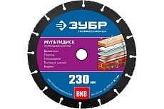 Отрезной диск Зубр Профессионал Мультидиск 230х22.2 мм, по дереву, для УШМ 36859-230_z01