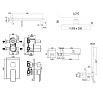 Душевой набор Paffoni Elle KITEL019CR120 душ 20 см, хром