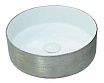 Раковина CeramaLux LuxeLine C1054-1 36.5 см серебряный/белый